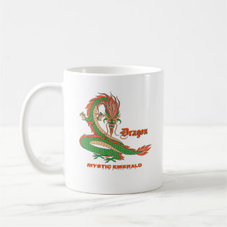 Mystic Emerald Dragon Coffee Mug – Fantasy Creatur
