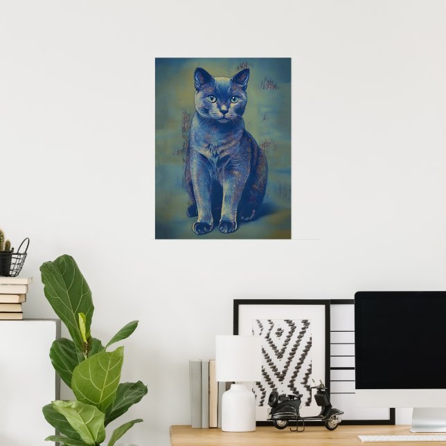 Mystic Feline Poster (Home Office)
