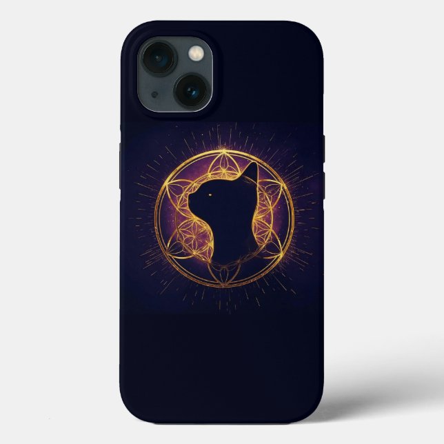 Mystic Feline Within the Sacred Circle Case-Mate iPhone Case (Back)