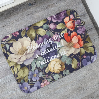 Mystic Flowers Custom Retirement Gifts for Her Mum Bath Mat
