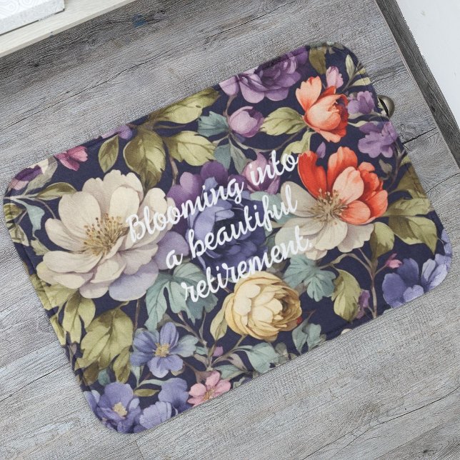 Mystic Flowers Custom Retirement Gifts for Her Mum Bath Mat (Mystic Flowers Custom Retirement Gifts for Her Mom)
