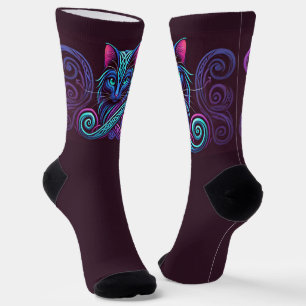 Mystic Fluffy Kitty Socks