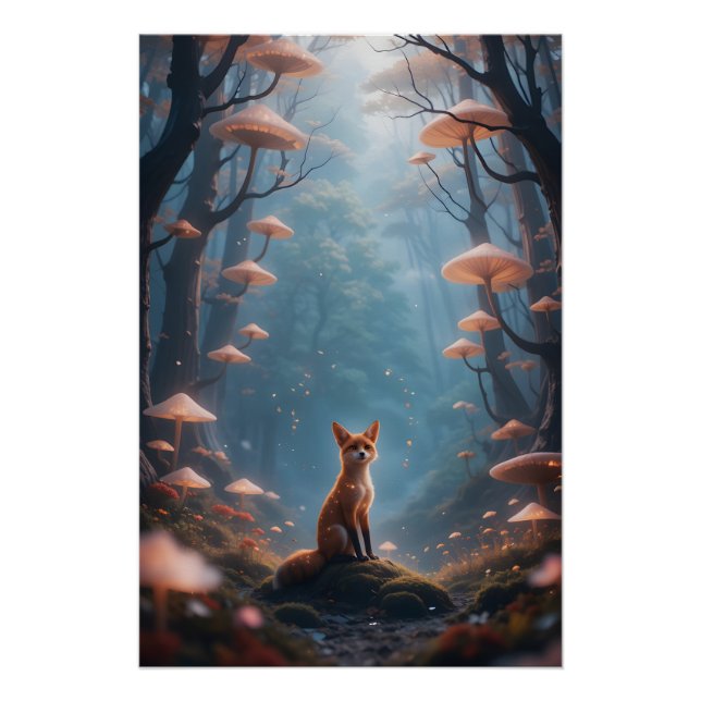 Mystic Forest Fox Poster (Front)
