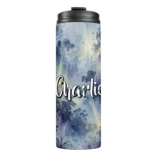 Mystic Forest Harmony Golden Light Thermal Tumbler