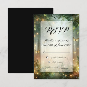 Mystic Forest Meadow Magic RSVP Card