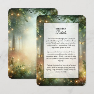 Mystic Forest Meadow Magic Wedding Enclosure Card
