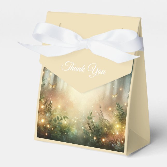 Mystic Forest Meadow Magic Wedding Favour Box (Front Side)