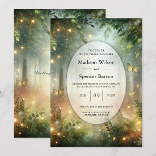 Mystic Forest Meadow Magic Wedding Invitation