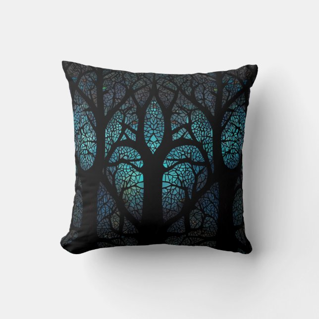 Mystic Forest Mosaic Cushion (Front)