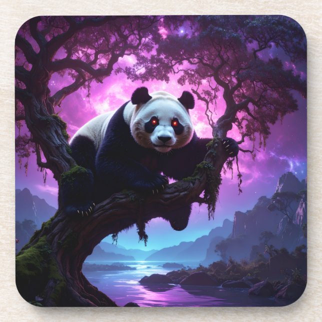Mystic Forest Panda Coaster (Front)