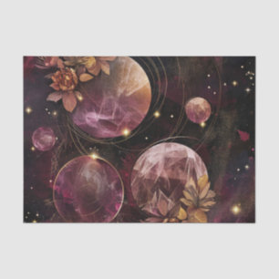 Mystic Galaxy Crystal Planet Purple Space Tissue Paper