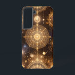 Mystic Gold Celestial Diagram Phone Case<br><div class="desc">Wrap your phone in cosmic energy with this stunning tough glossy case! Featuring a seamless pattern of ornate golden celestial diagrams, glowing orbs, and illuminated candles against a dark, starry background, this design is pure magic. Intricate golden symbols evoke ancient wisdom and spiritual connection, while the warm glow and ethereal...</div>