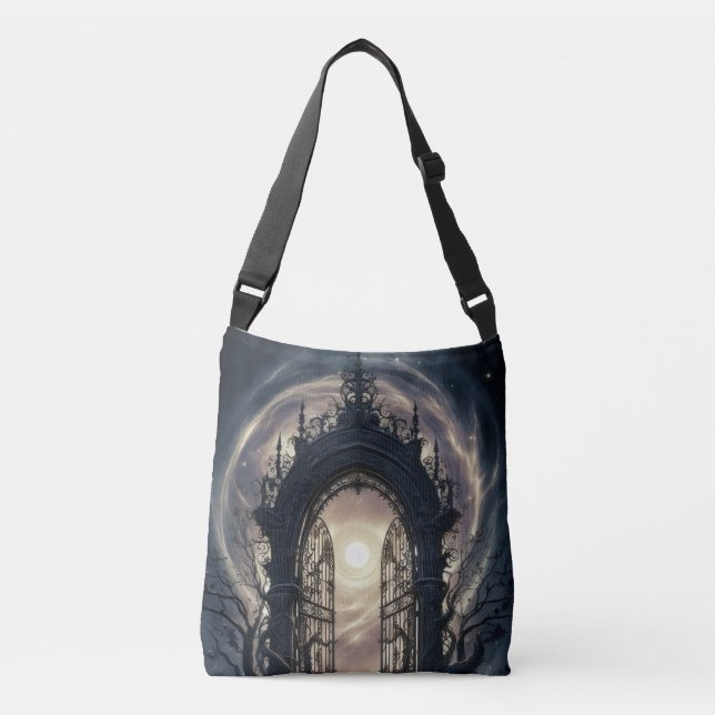 Mystic Gothic Arch Fantasy Tote Bag (Front)