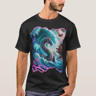 Mystic H2O Dragon Sea Serpent Design T-Shirt