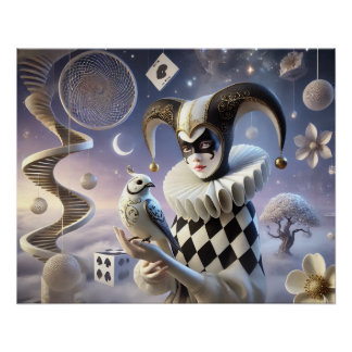 Mystic Harlekin in the Dream Poster