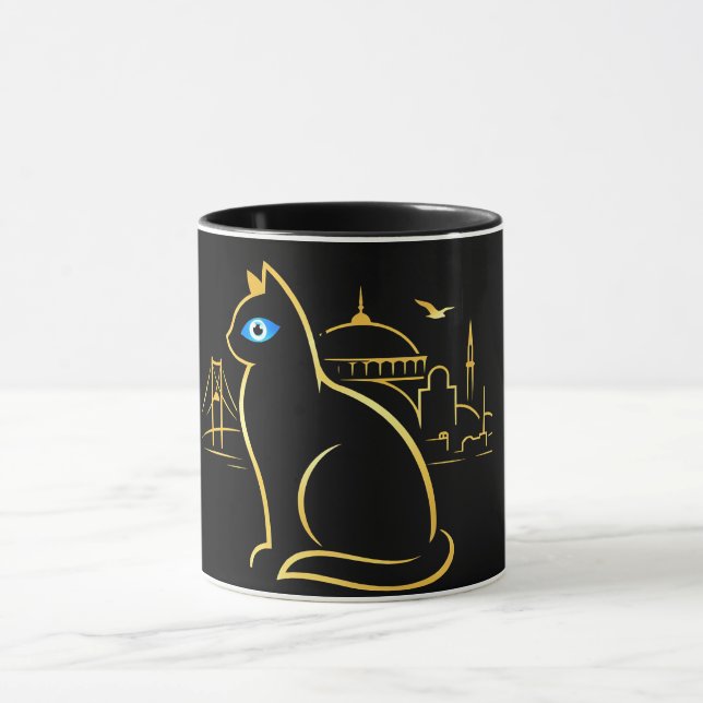 Mystic Istanbul Cat Mug (Center)