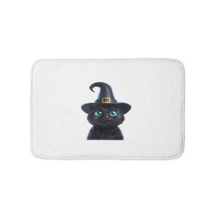 Mystic Kitty – Halloween Cat Classic T-Shirt Bath Mat