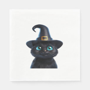 Mystic Kitty – Halloween Cat Classic T-Shirt Napkin