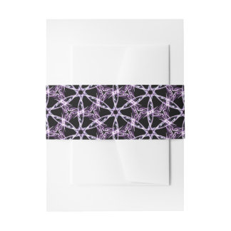 Mystic Lavender Lattice Invitation Belly Band