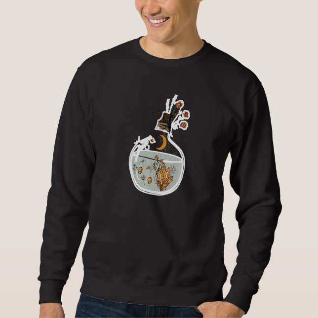 Mystic Magic Potion Moon Sun Astrology Celestial P Sweatshirt (Front)