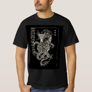 Mystic Mandala Dragon – Intricate Fantasy T-Shirt