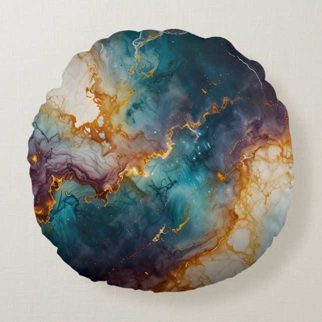 Mystic Marble Round Cushion (Front)