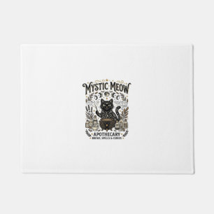 Mystic Meow Cat Witchy Mystic Apothecary Cat Vinta Doormat