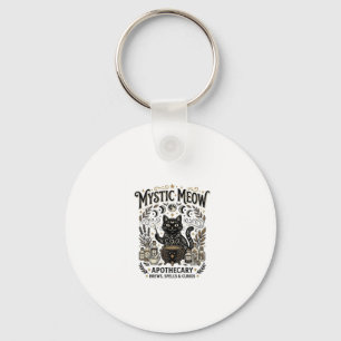 Mystic Meow Cat Witchy Mystic Apothecary Cat Vinta Key Ring