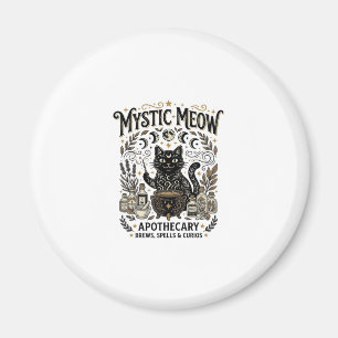 Mystic Meow Cat Witchy Mystic Apothecary Cat Vinta Magnet