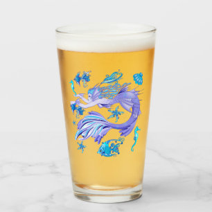 Mystic Mermaid Fairy Purple Creature Ceramic Tile Glass