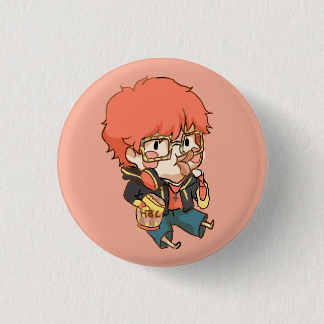 Mystic Messenger : Munching 707 Button (Front)