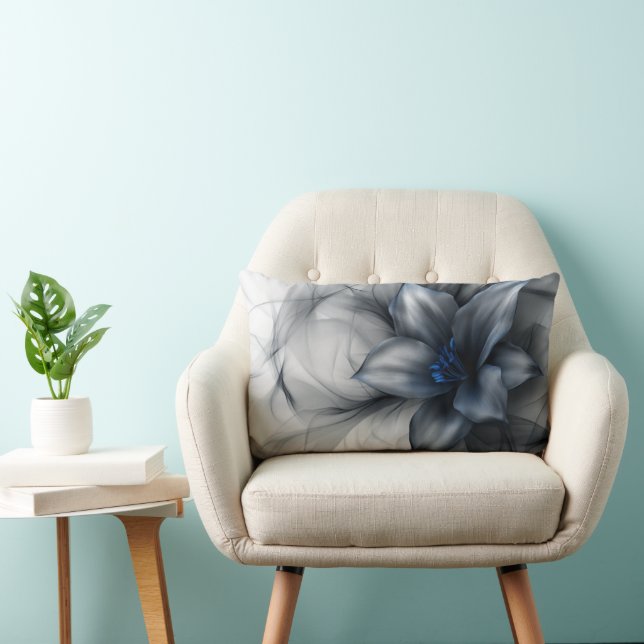 Mystic Midnight Blossom Lumbar Cushion (Chair)