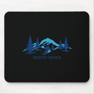 Mystic miner south dakota ski resort skiing skier  mouse pad