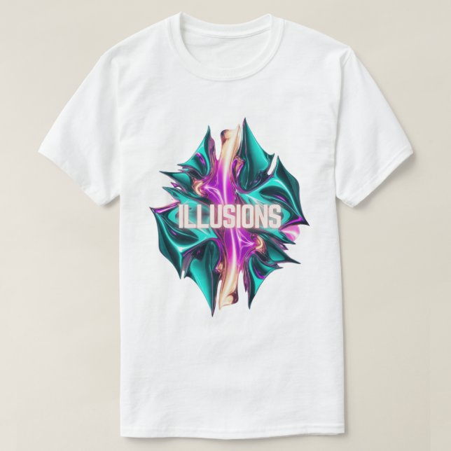 Mystic Mirages - Illusions T-Shirt (Design Front)