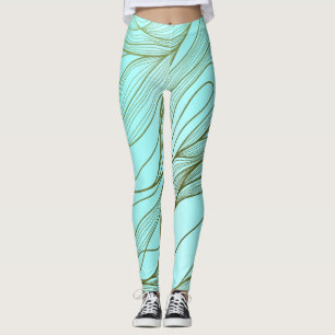Mystic modern abstract pattern leggings