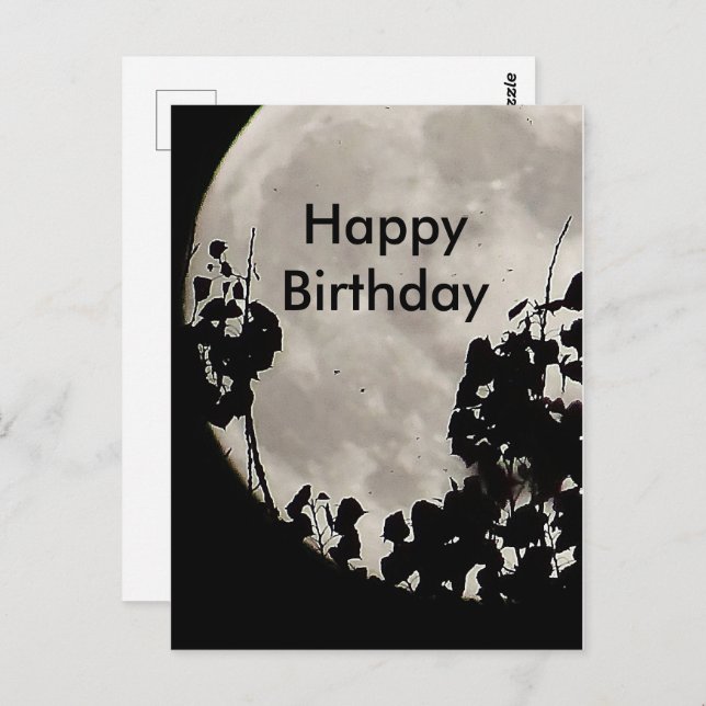 Mystic moon birthday postcard (Front/Back)