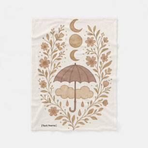 Mystic Moon Boho Rain Blanket   Add Text/Name
