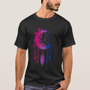 Mystic Moon & Crystals Dreamcatcher u2013 Bi Pride T-Shirt