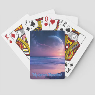 Mystic Moon Over Endless Sea Playing Cards
