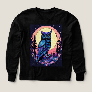 Mystic Moon Owl TShirt Enchanting Nocturnal Style