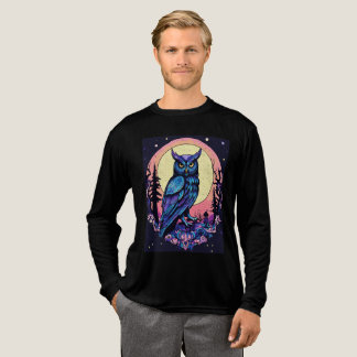 Mystic Moon Owl TShirt  Enchanting Nocturnal Style