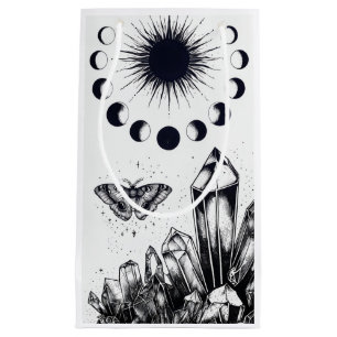 Mystic Moon Phases and Crystals  Small Gift Bag