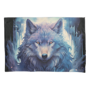 Mystic Moon Wolf Guardian Pillowcase
