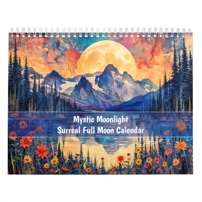 Mystic Moonlight 2026 – Surreal Full Moon Calendar (Cover)