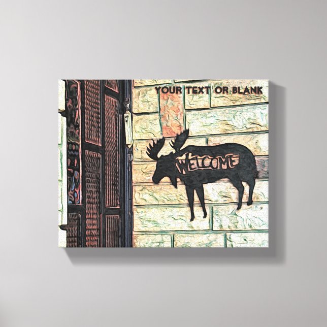 Mystic Moose Canvas Print (Front)