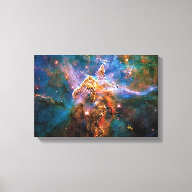 Mystic Mountain Carina Nebula Hubble Space Photo Canvas Print (Front)