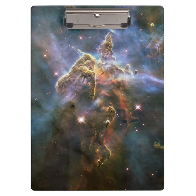 Mystic Mountain in Carina Nebula Hubble Space Clipboard (Front)