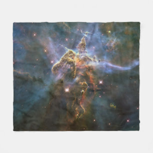 Mystic Mountain in Carina Nebula Hubble Space Fleece Blanket