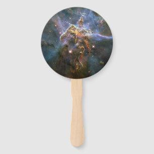Mystic Mountain in Carina Nebula Hubble Space Hand Fan