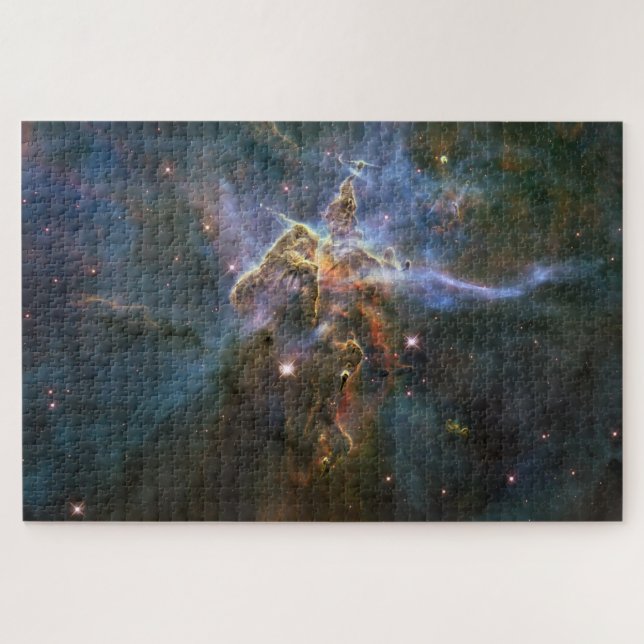 Mystic Mountain in Carina Nebula Hubble Space Jigsaw Puzzle (Horizontal)